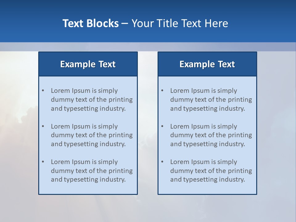 The Sun Shining Through Clouds In The Sky PowerPoint Template