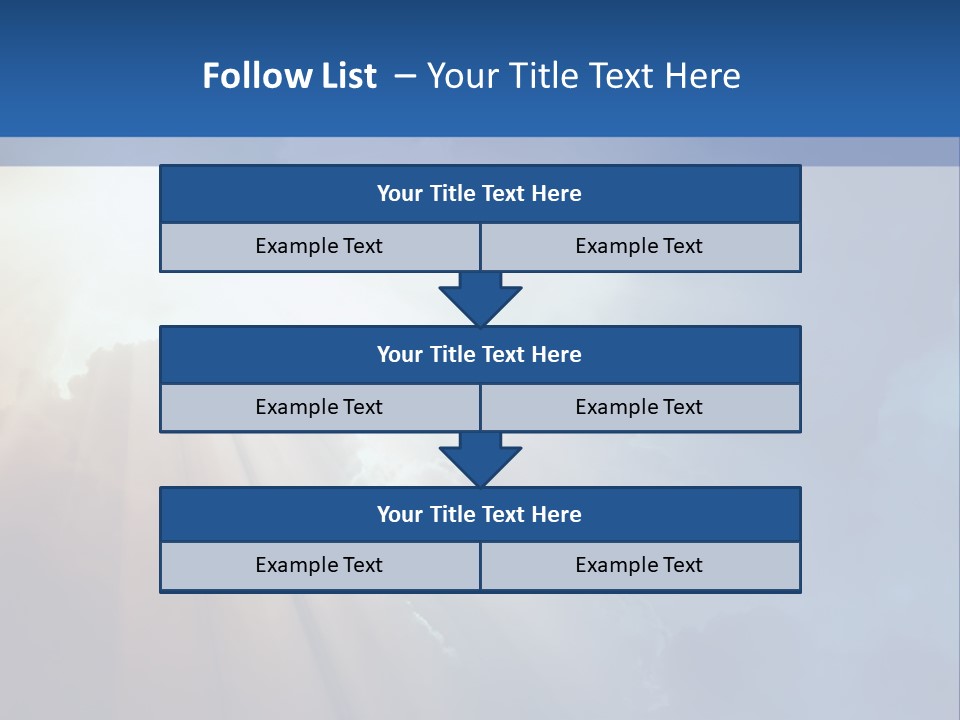 The Sun Shining Through Clouds In The Sky PowerPoint Template
