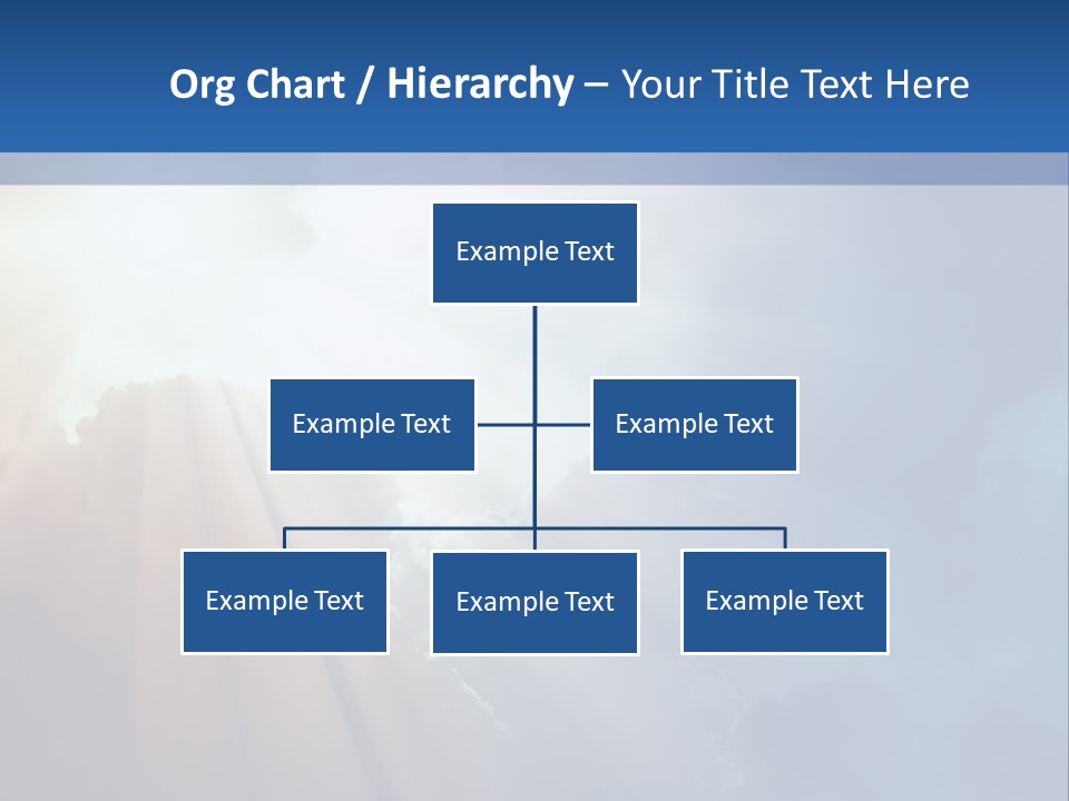 The Sun Shining Through Clouds In The Sky PowerPoint Template