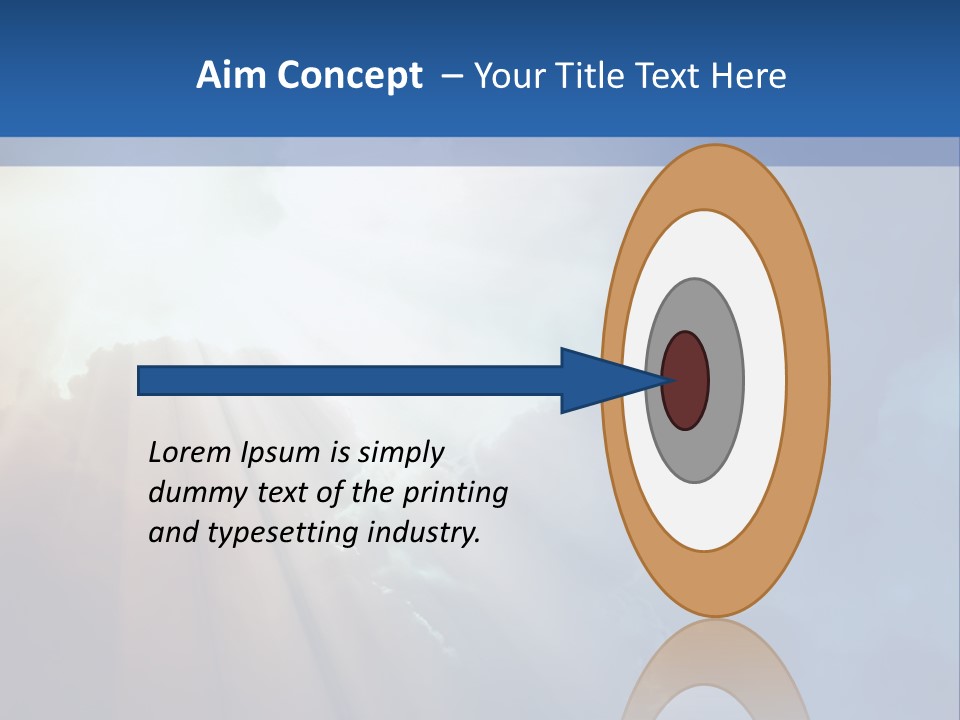 The Sun Shining Through Clouds In The Sky PowerPoint Template