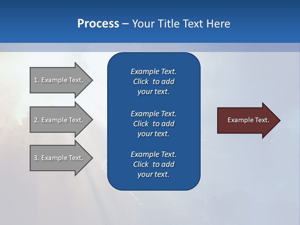 The Sun Shining Through Clouds In The Sky PowerPoint Template