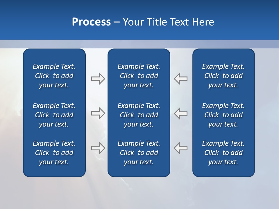 The Sun Shining Through Clouds In The Sky PowerPoint Template