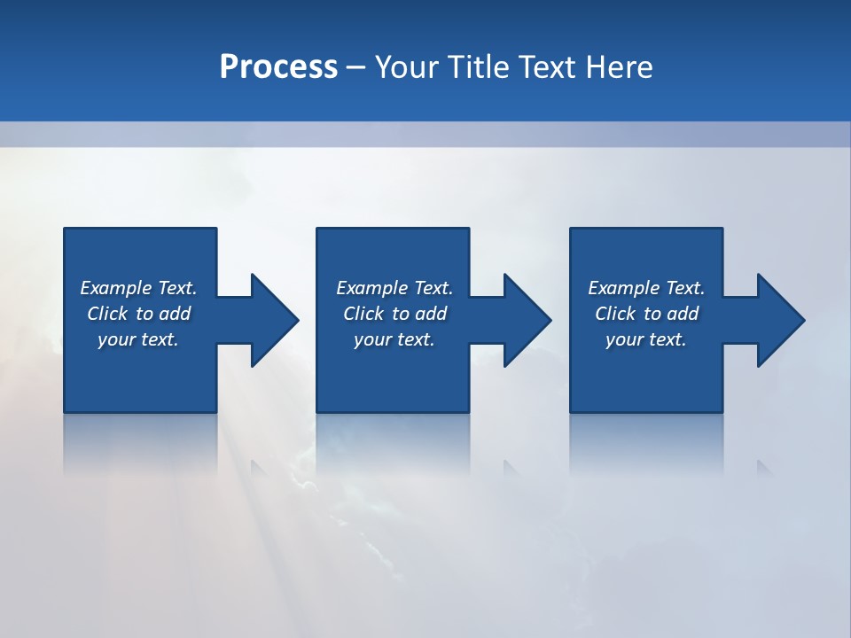 The Sun Shining Through Clouds In The Sky PowerPoint Template