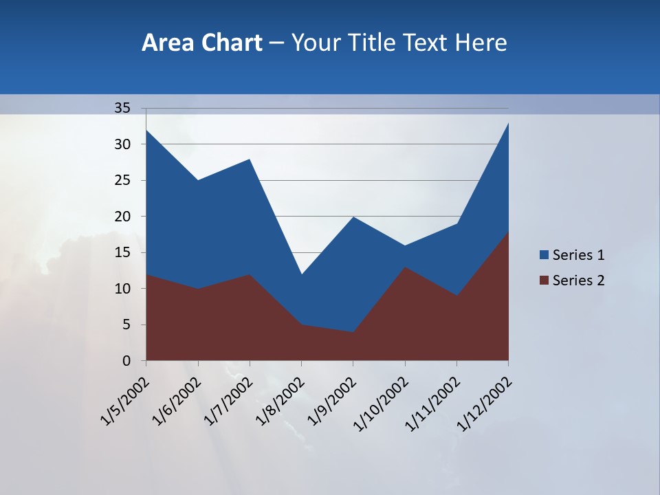 The Sun Shining Through Clouds In The Sky PowerPoint Template
