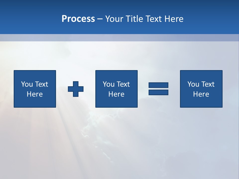 The Sun Shining Through Clouds In The Sky PowerPoint Template