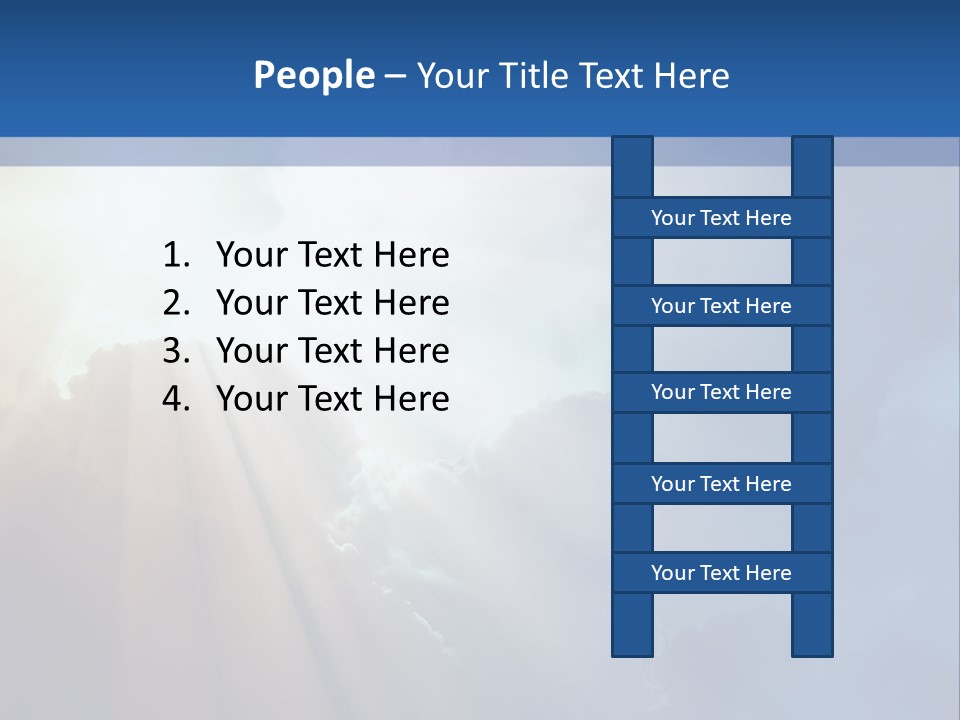 The Sun Shining Through Clouds In The Sky PowerPoint Template
