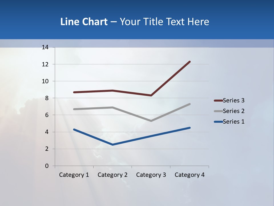 The Sun Shining Through Clouds In The Sky PowerPoint Template