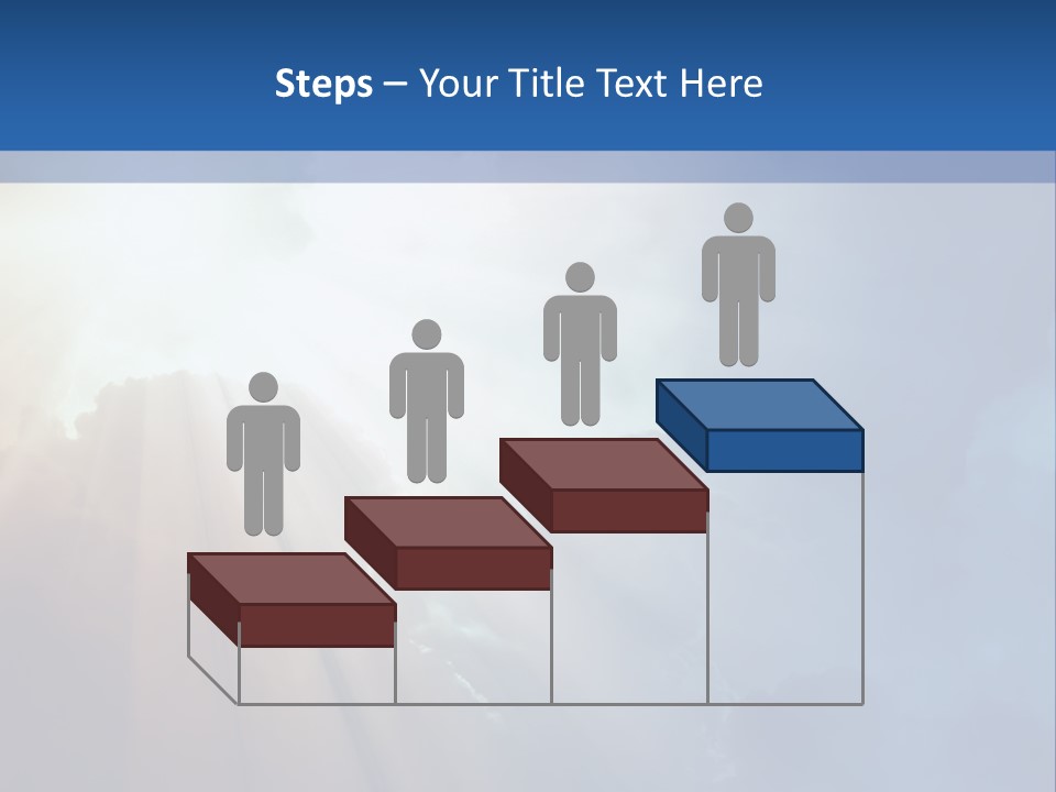 The Sun Shining Through Clouds In The Sky PowerPoint Template