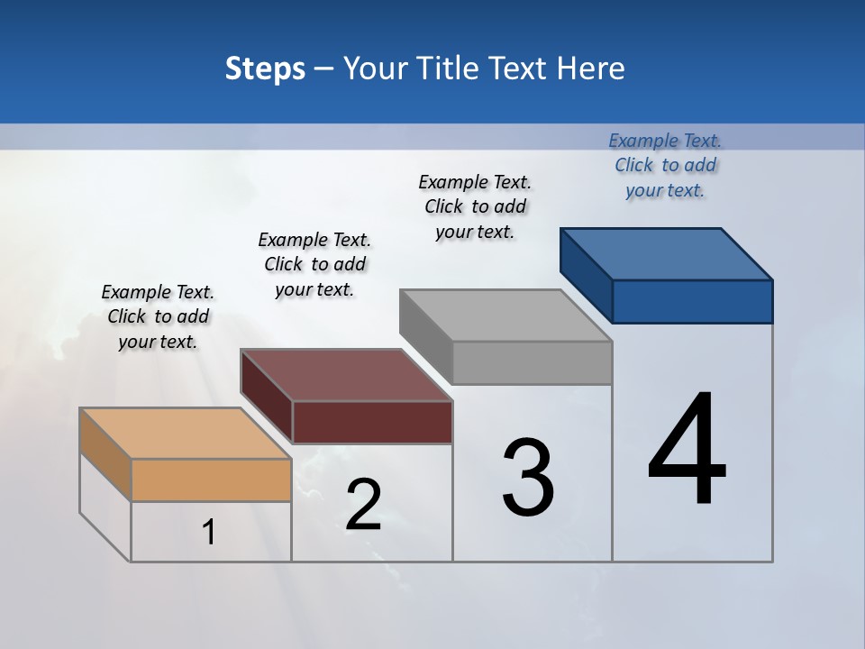 The Sun Shining Through Clouds In The Sky PowerPoint Template