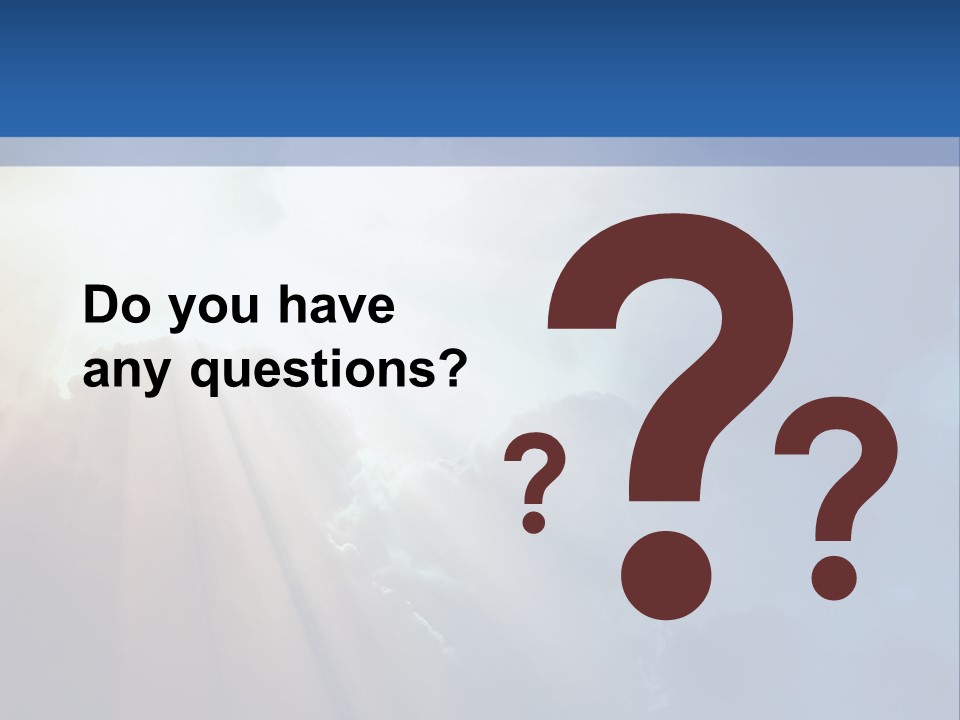 The Sun Shining Through Clouds In The Sky PowerPoint Template