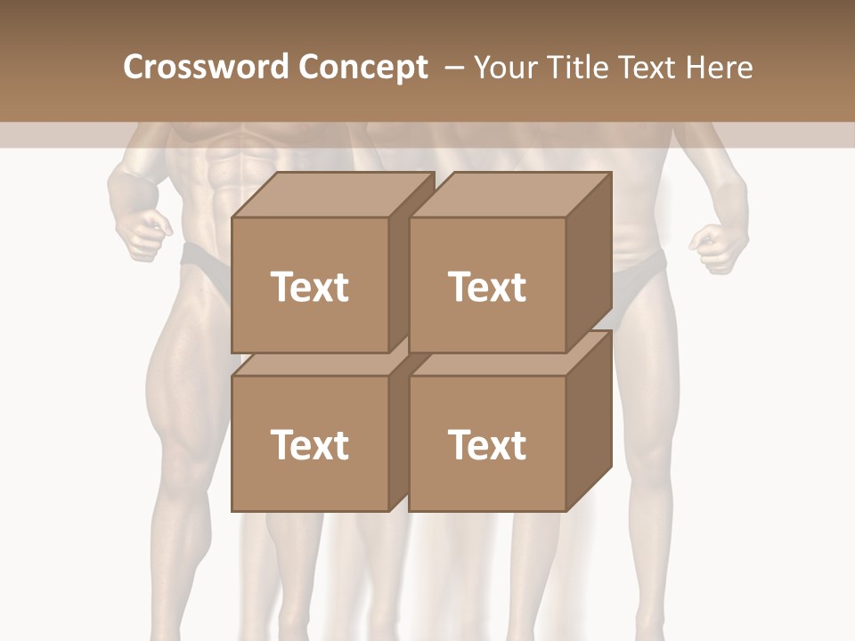 A Group Of Men In Underwear Standing Next To Each Other PowerPoint Template