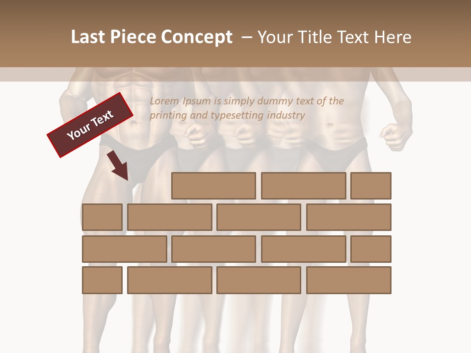 A Group Of Men In Underwear Standing Next To Each Other PowerPoint Template