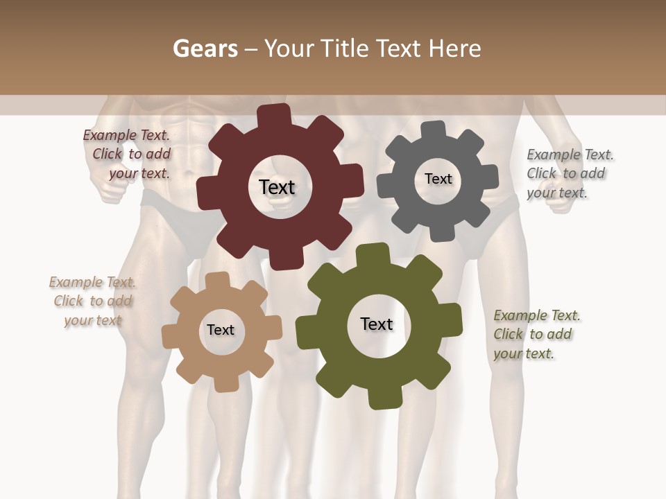 A Group Of Men In Underwear Standing Next To Each Other PowerPoint Template