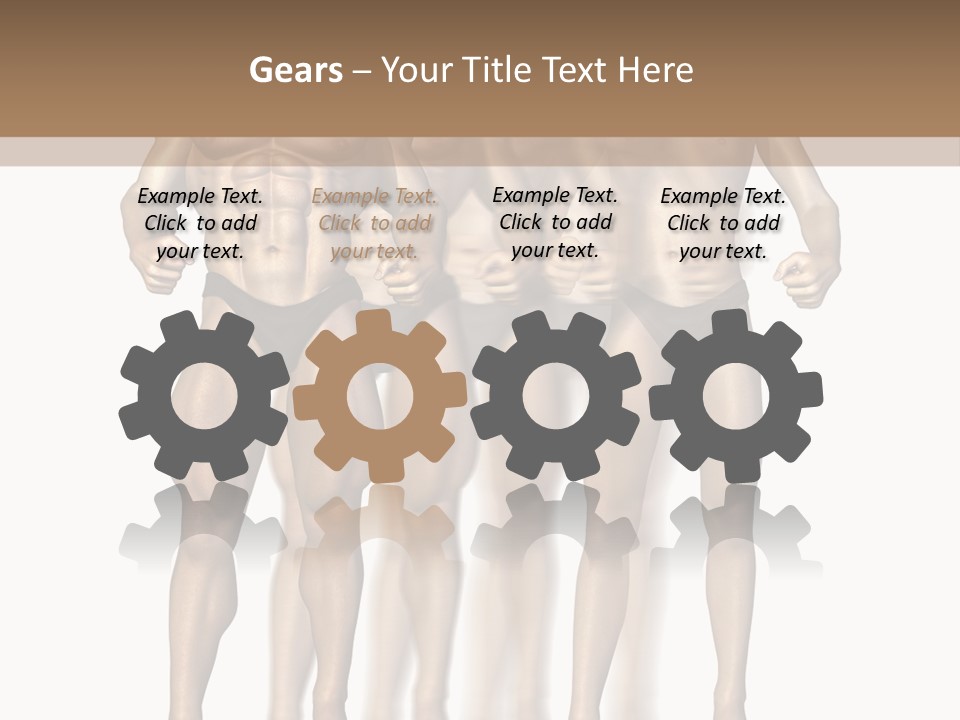 A Group Of Men In Underwear Standing Next To Each Other PowerPoint Template