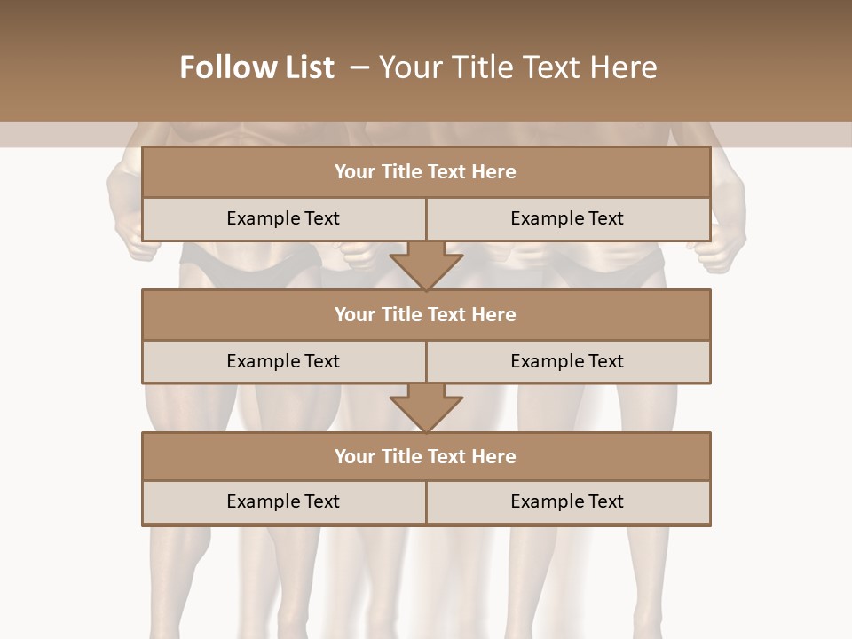 A Group Of Men In Underwear Standing Next To Each Other PowerPoint Template