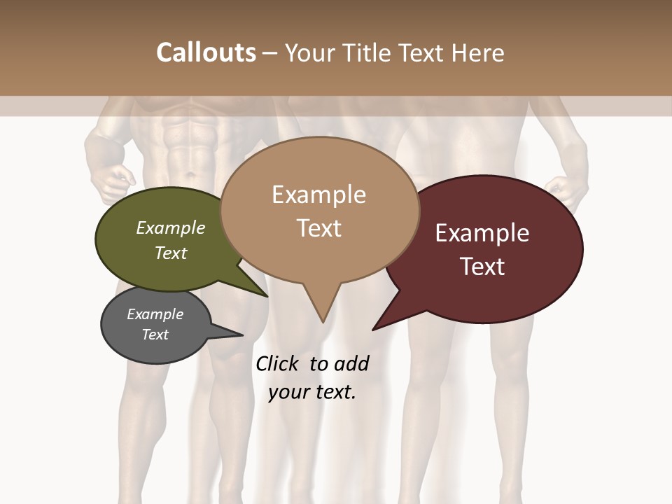 A Group Of Men In Underwear Standing Next To Each Other PowerPoint Template