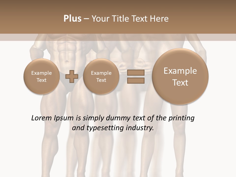 A Group Of Men In Underwear Standing Next To Each Other PowerPoint Template