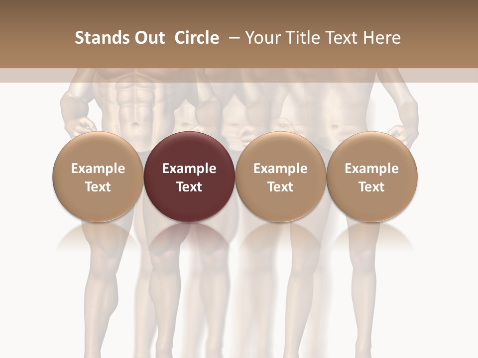 A Group Of Men In Underwear Standing Next To Each Other PowerPoint Template