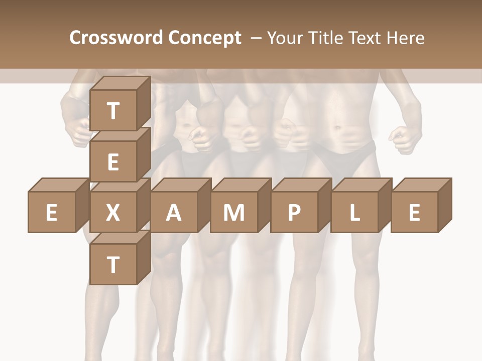 A Group Of Men In Underwear Standing Next To Each Other PowerPoint Template