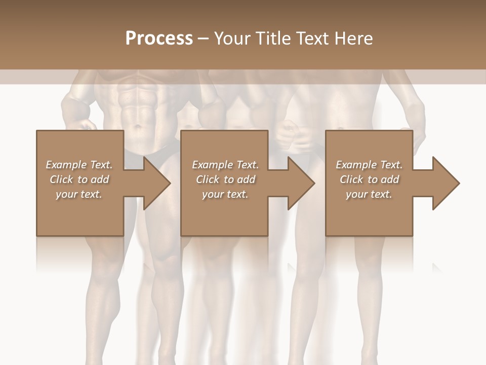 A Group Of Men In Underwear Standing Next To Each Other PowerPoint Template