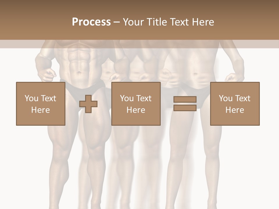 A Group Of Men In Underwear Standing Next To Each Other PowerPoint Template
