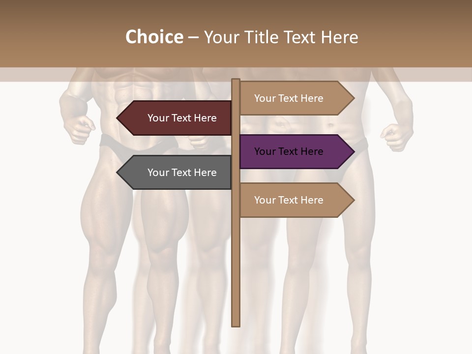 A Group Of Men In Underwear Standing Next To Each Other PowerPoint Template