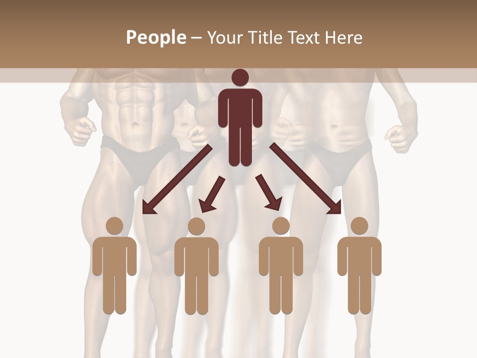 A Group Of Men In Underwear Standing Next To Each Other PowerPoint Template