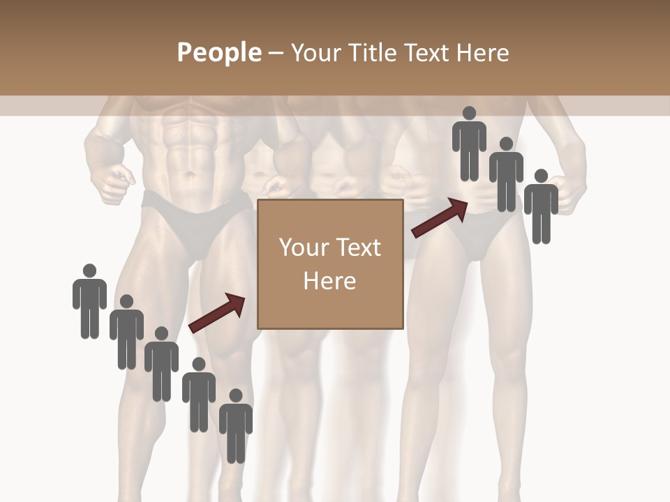 A Group Of Men In Underwear Standing Next To Each Other PowerPoint Template