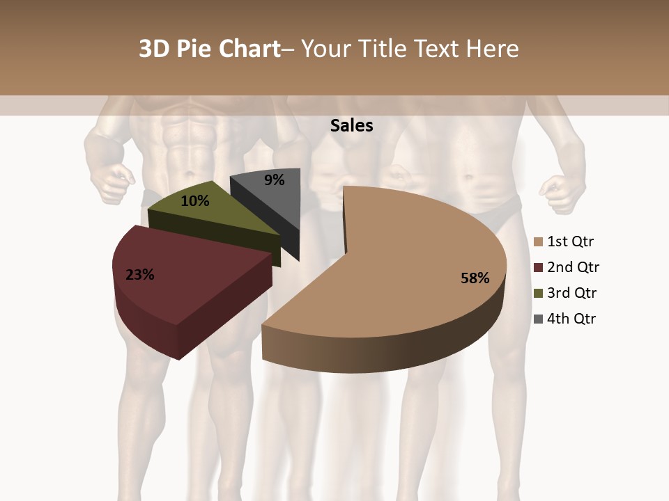 A Group Of Men In Underwear Standing Next To Each Other PowerPoint Template