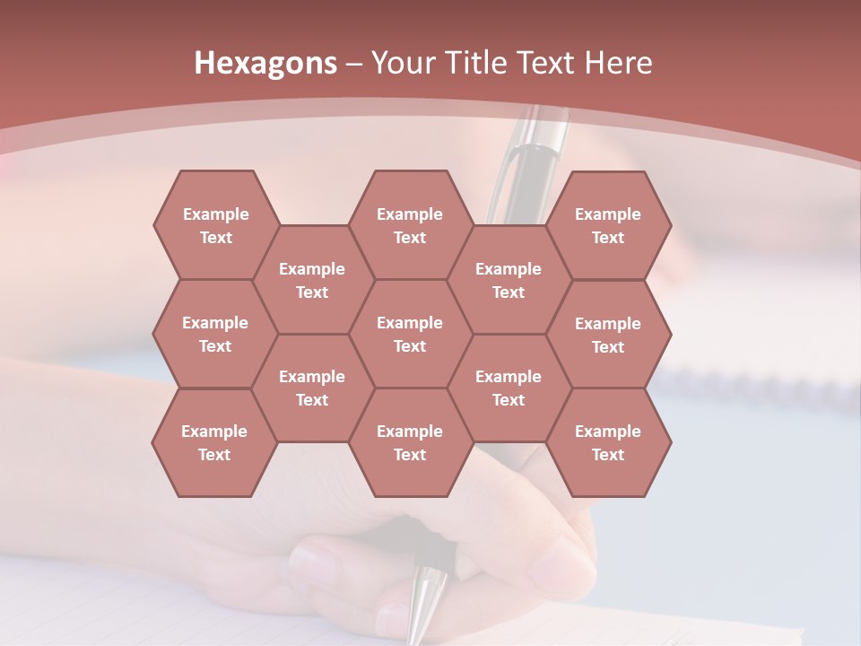 A Person Writing On A Notepad With A Pen PowerPoint Template