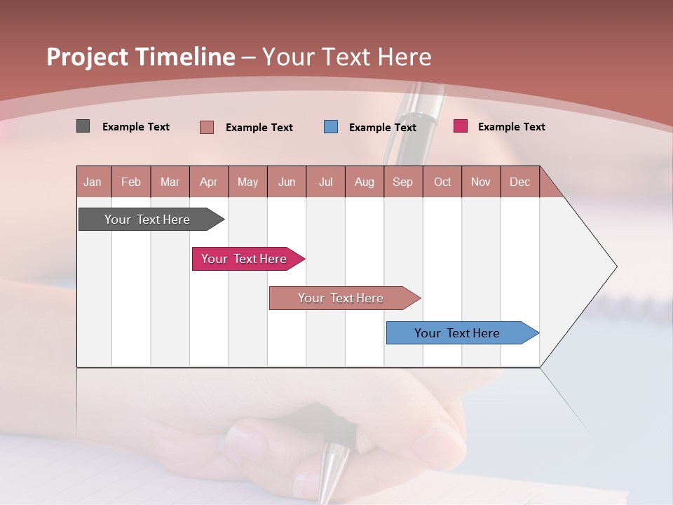 A Person Writing On A Notepad With A Pen PowerPoint Template