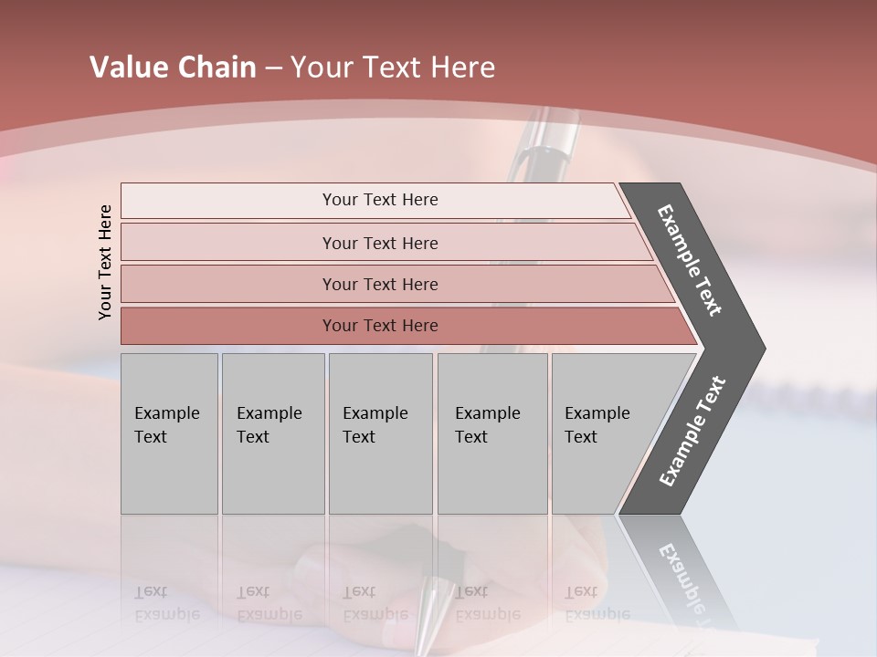 A Person Writing On A Notepad With A Pen PowerPoint Template