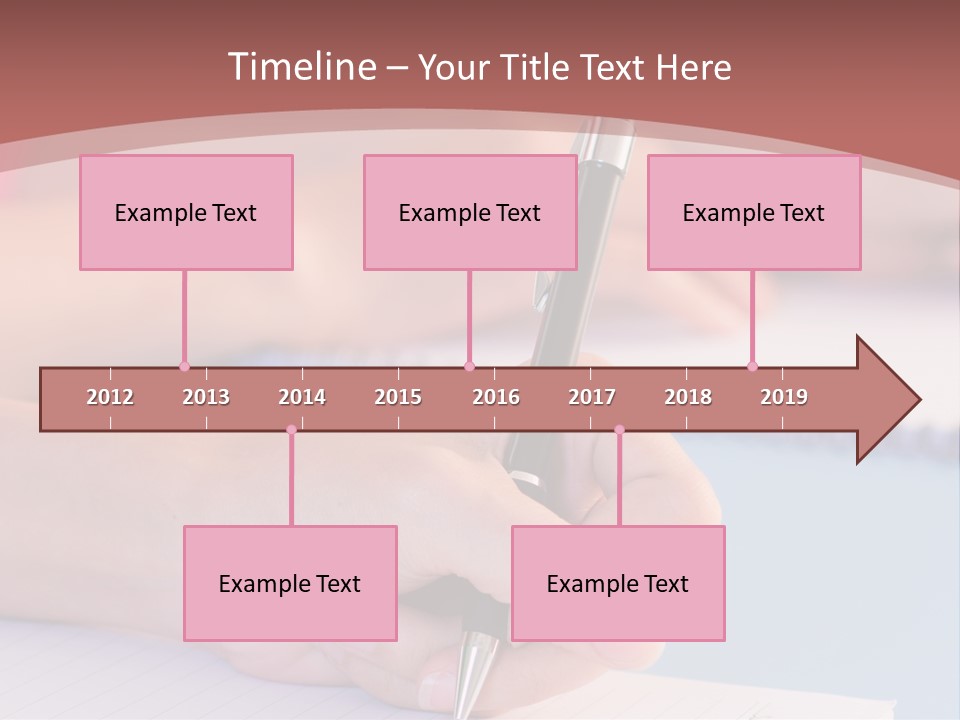 A Person Writing On A Notepad With A Pen PowerPoint Template