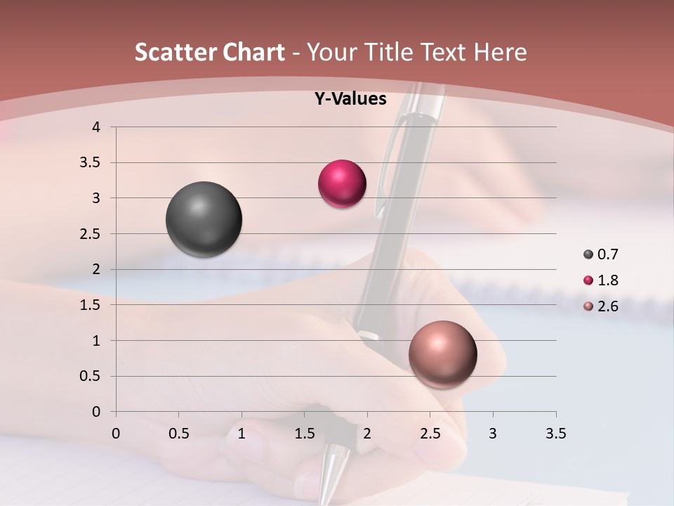 A Person Writing On A Notepad With A Pen PowerPoint Template