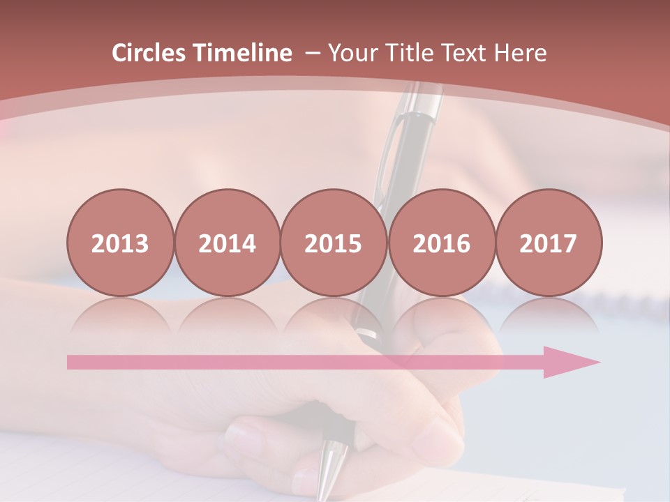 A Person Writing On A Notepad With A Pen PowerPoint Template