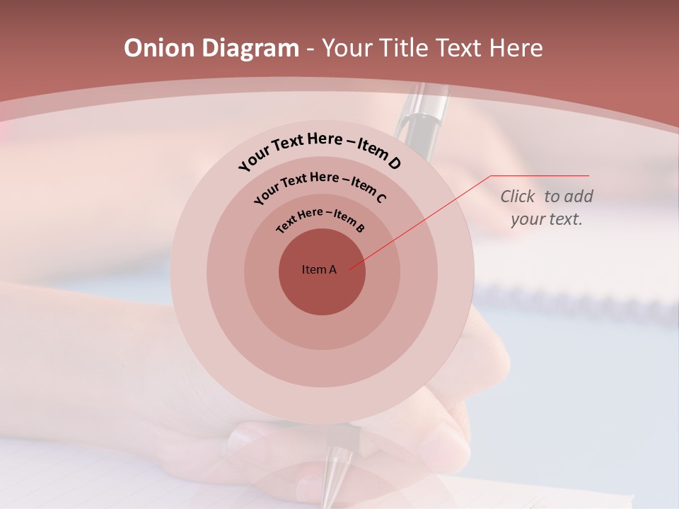 A Person Writing On A Notepad With A Pen PowerPoint Template