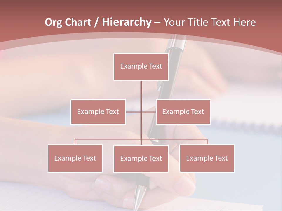 A Person Writing On A Notepad With A Pen PowerPoint Template