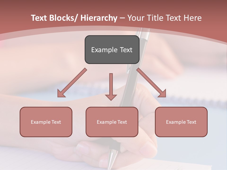 A Person Writing On A Notepad With A Pen PowerPoint Template