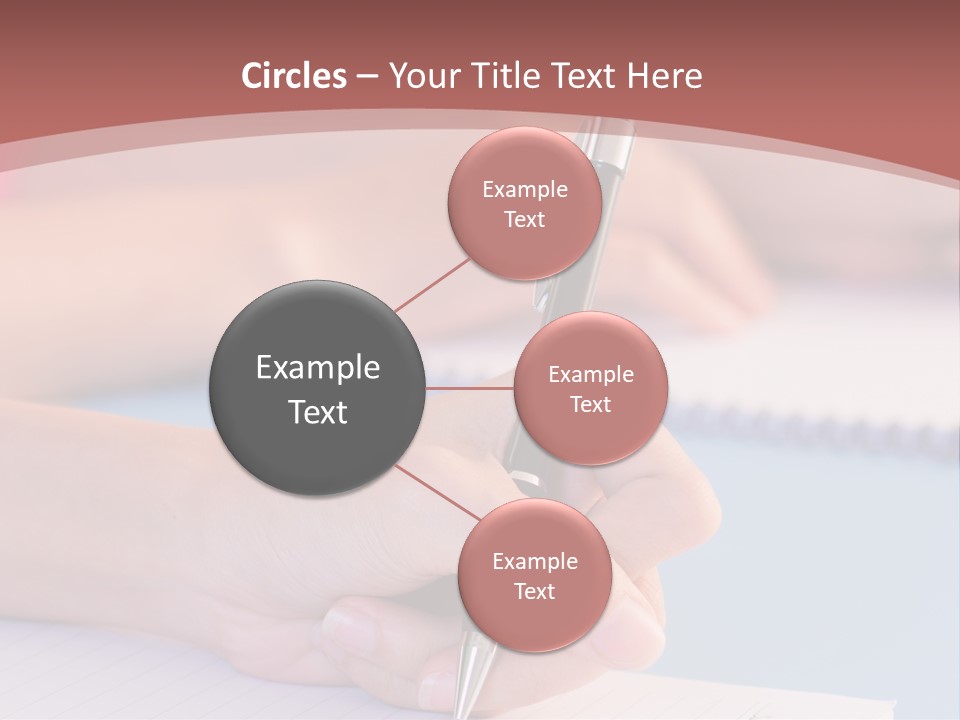 A Person Writing On A Notepad With A Pen PowerPoint Template