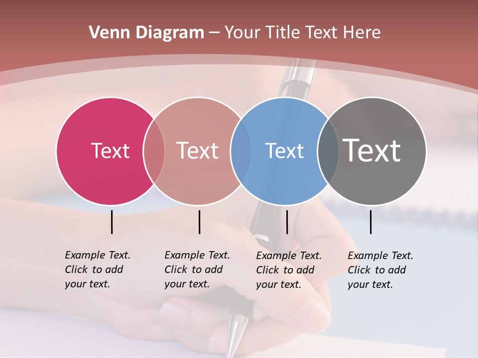A Person Writing On A Notepad With A Pen PowerPoint Template