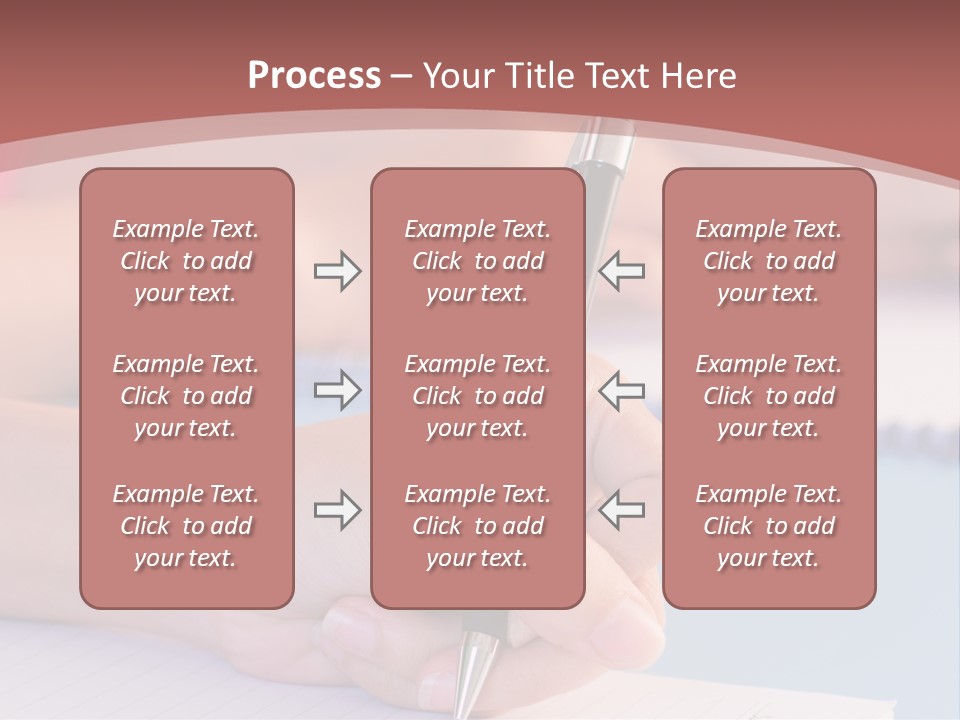 A Person Writing On A Notepad With A Pen PowerPoint Template