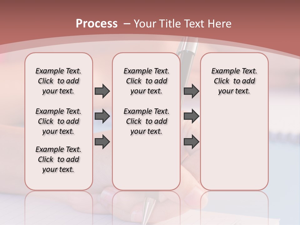 A Person Writing On A Notepad With A Pen PowerPoint Template