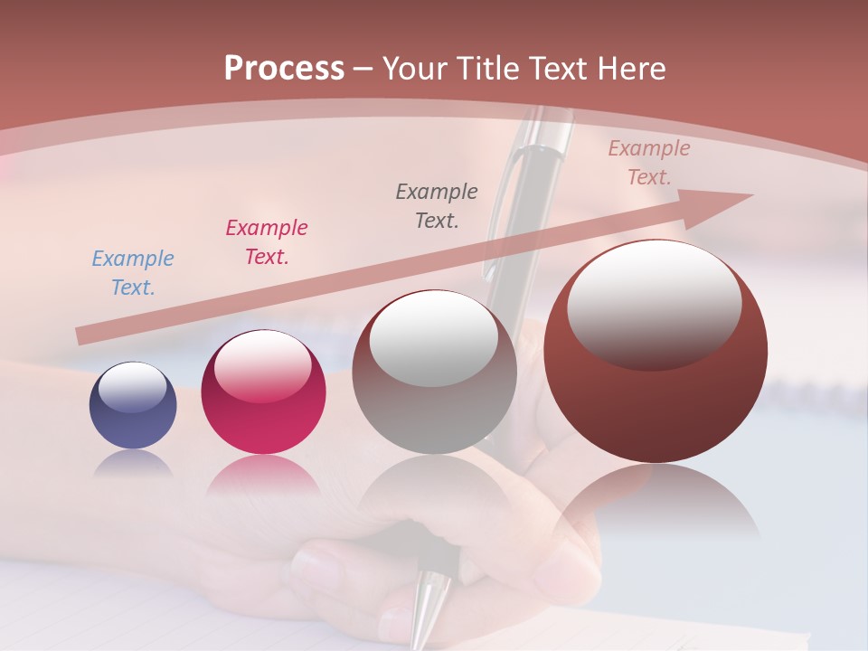 A Person Writing On A Notepad With A Pen PowerPoint Template