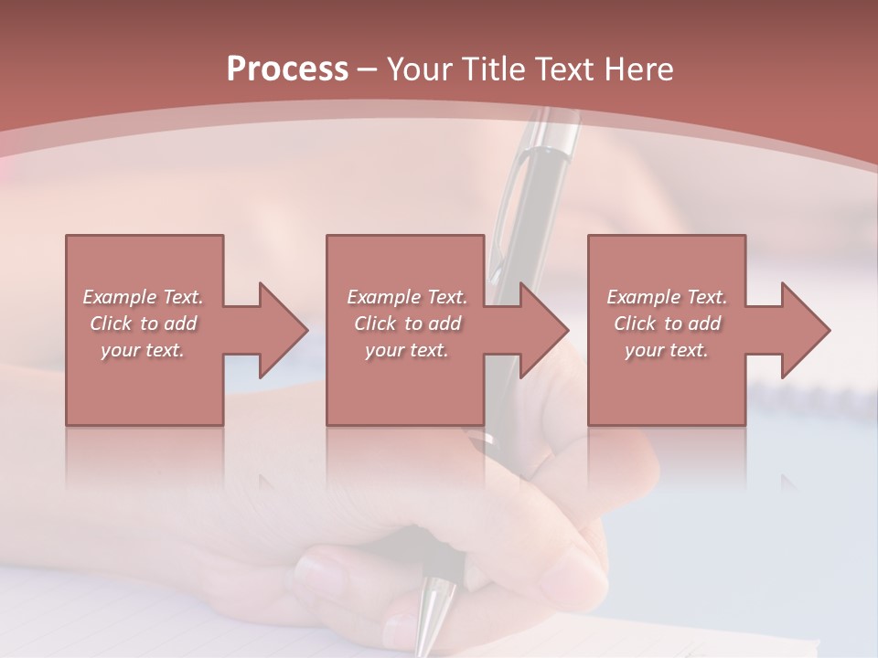 A Person Writing On A Notepad With A Pen PowerPoint Template
