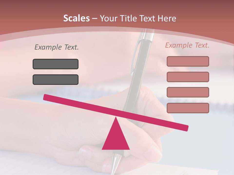 A Person Writing On A Notepad With A Pen PowerPoint Template