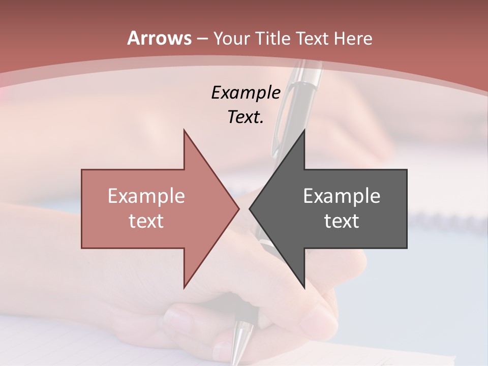 A Person Writing On A Notepad With A Pen PowerPoint Template