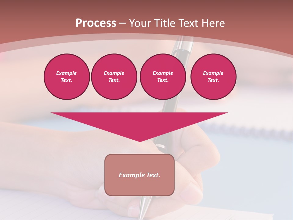 A Person Writing On A Notepad With A Pen PowerPoint Template