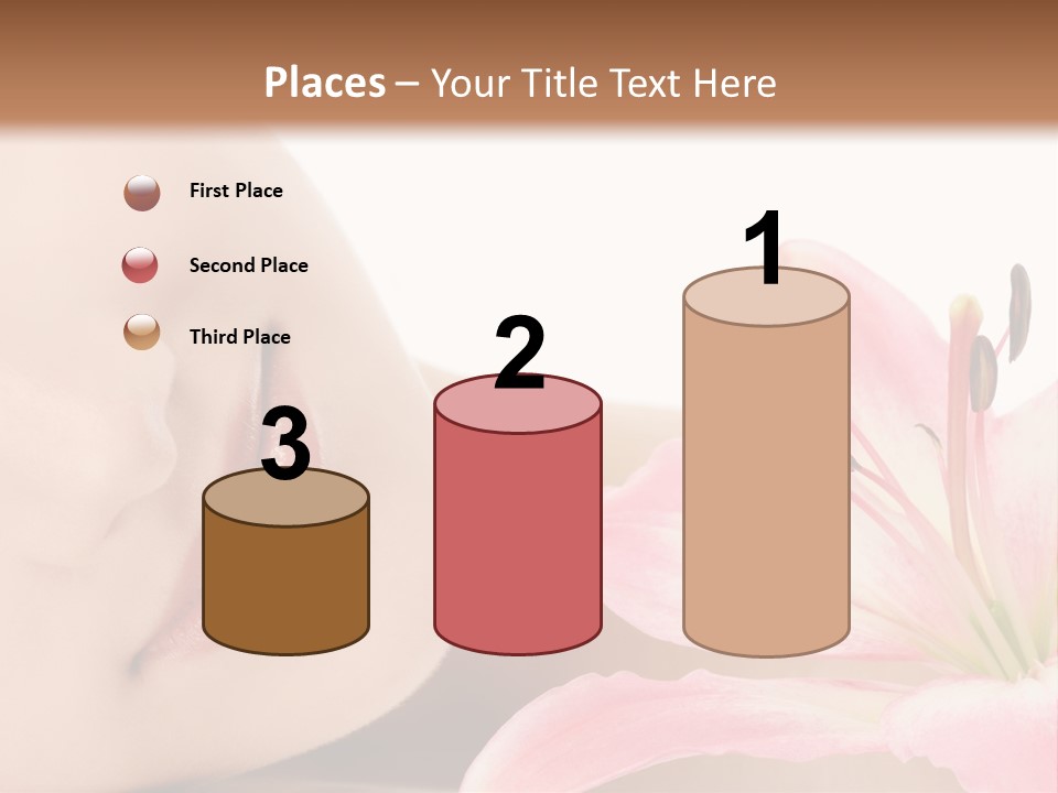 A Woman With A Flower In Her Hand Powerpoint Template PowerPoint Template