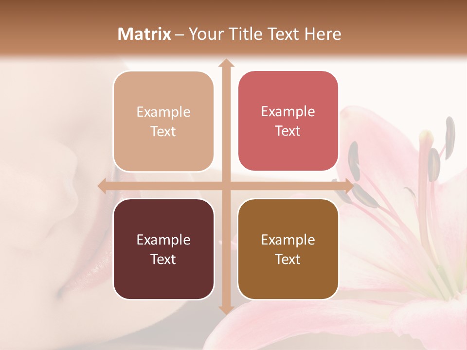 A Woman With A Flower In Her Hand Powerpoint Template PowerPoint Template