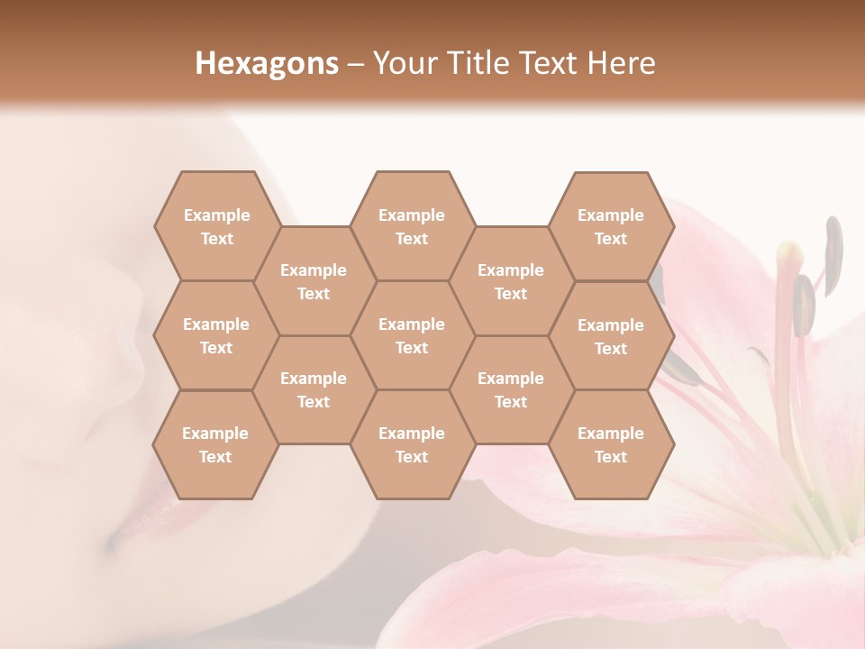 A Woman With A Flower In Her Hand Powerpoint Template PowerPoint Template